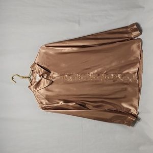 Gold Button-Down Blouse